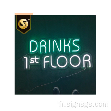 Signe de logo acrylique néon à LED personnalisé